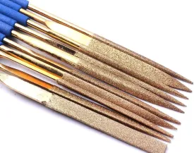 10Pcs Diamond Mini Needle File Set Metal Glass Stone for Fine Grinding of Models and Jewels Metal Glass Stone Pet Dog Nail File Grinder