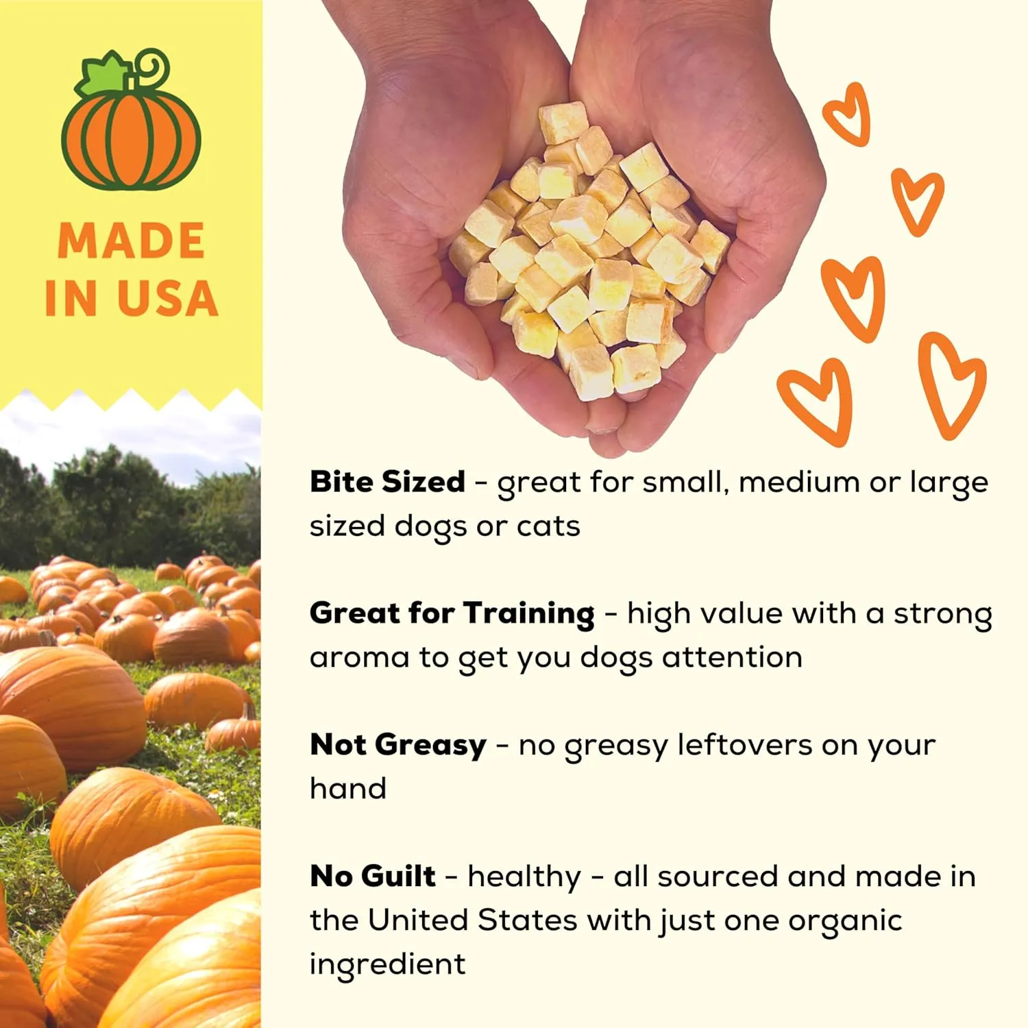 A Better Treat  Organic, Single Ingredient, Freeze Dried Pumpkin, Grass Fed & Finished Beef Liver, Chicken, Sweet Potato, Wild Salmon Dog Treats & Cat Treats | Natural Diabetic Friendly | Made in USA