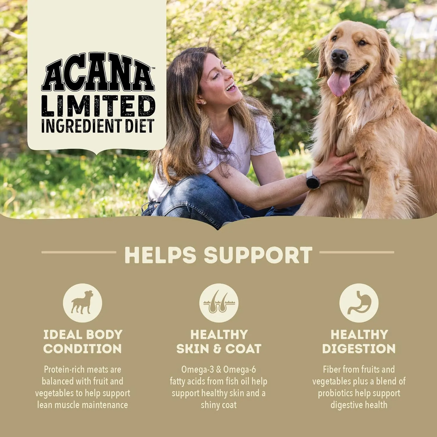 ACANA Singles Limited Ingredient Dry Dog Food, Duck & Pear Recipe, Single Protein Source Dog Food Kibble, 4.5lb