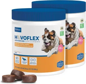 Advanced Soft Chews Hip and Joint Support Supplement for Large Dogs 120 Count by Virbac