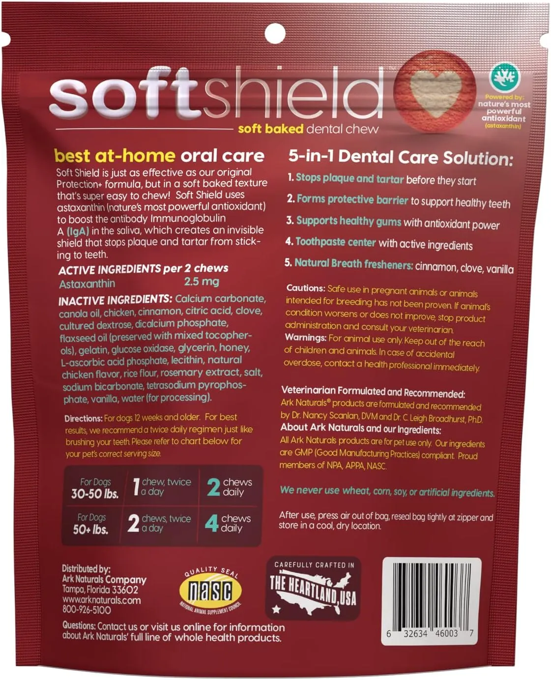 ARK NATURALS Soft Shield Protection  Brushless Toothpaste, Dog Dental Chews for Large Breeds, Stops Plaque & Tartar, Freshens Breath