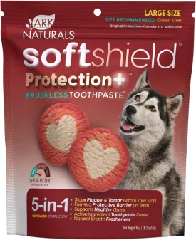 ARK NATURALS Soft Shield Protection  Brushless Toothpaste, Dog Dental Chews for Large Breeds, Stops Plaque & Tartar, Freshens Breath