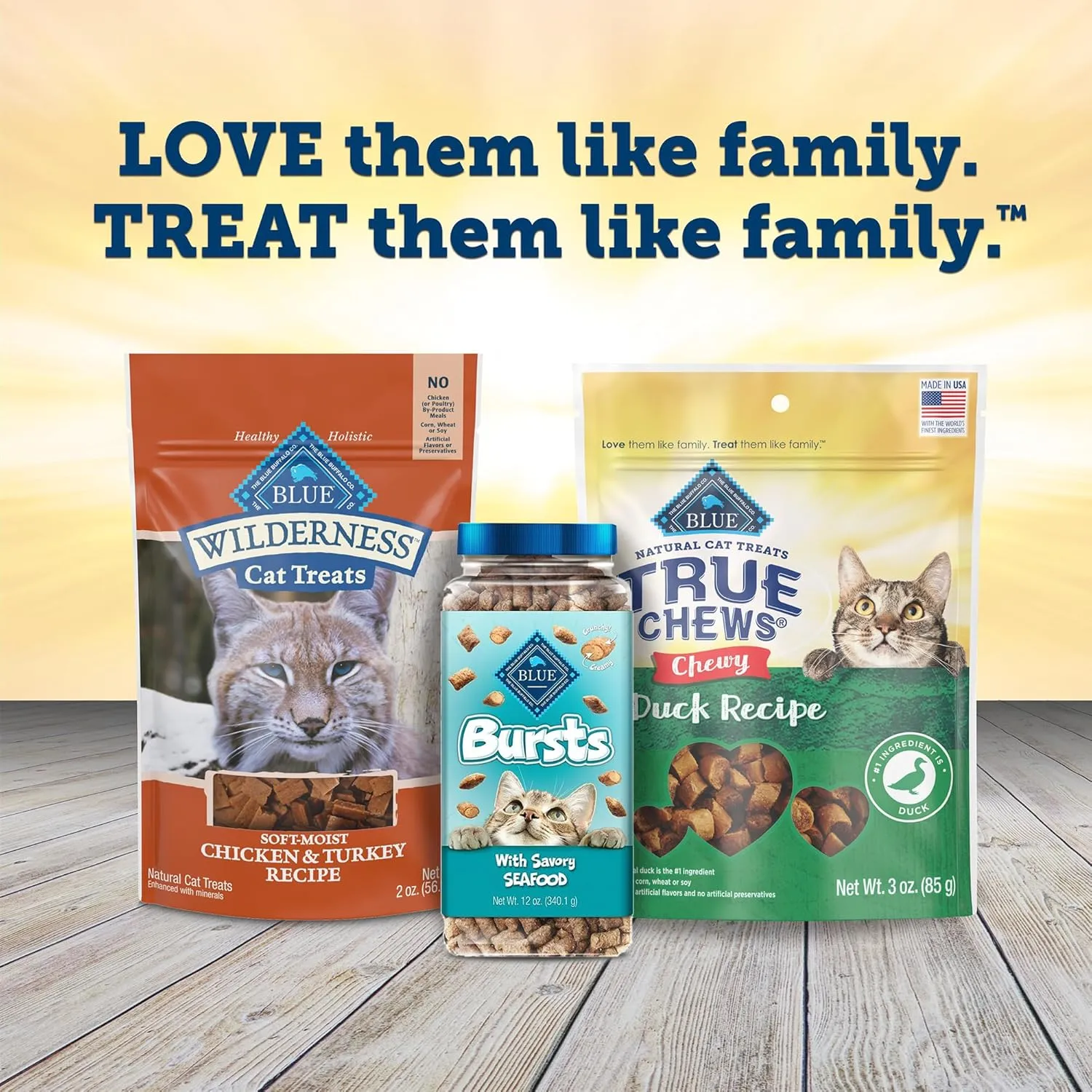 Blue Buffalo True Chews Natural Chewy Cat Treats, Made in the USA, Duck Recipe, 3-oz Resealable Bag