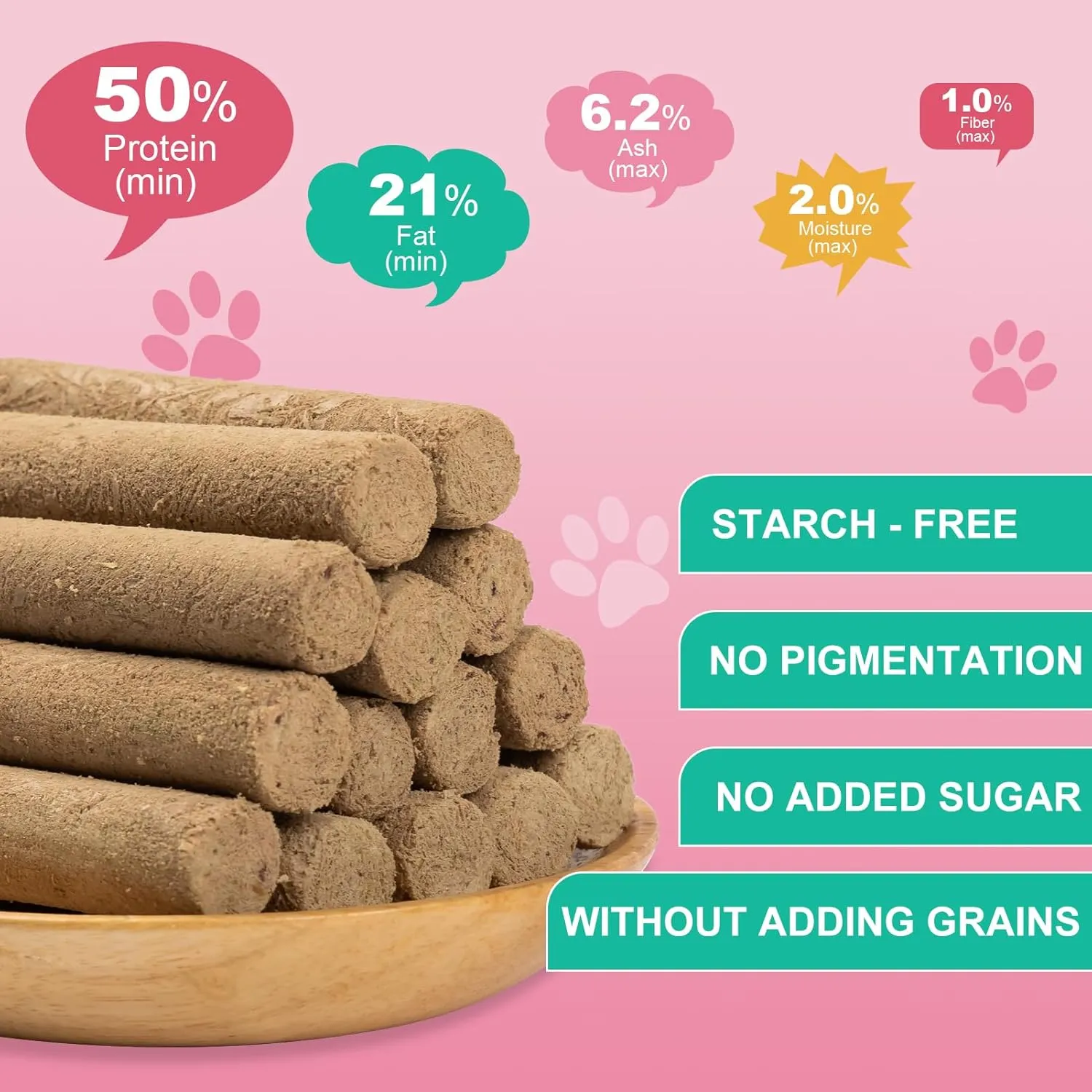 Cat Grass Teething Stick 90g- Freeze-Dried Chicken Flavor High Protein Cat Treats for Teeth Cleaning & Hairball Removal Natural Dental Chews Crunchy Catnip Toy for Kittens & Adult Cats
