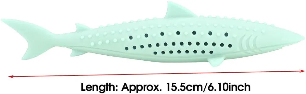 Cat Teeth Cleaning Toy, Cat Teething Toys Silicone Molar Stick Catnip Toys Cat Toothbrush Cat Fish Shape Toothbrush with Catnip Chew Bite Teeth Cleaning Toy for Cats Kitten Kitty