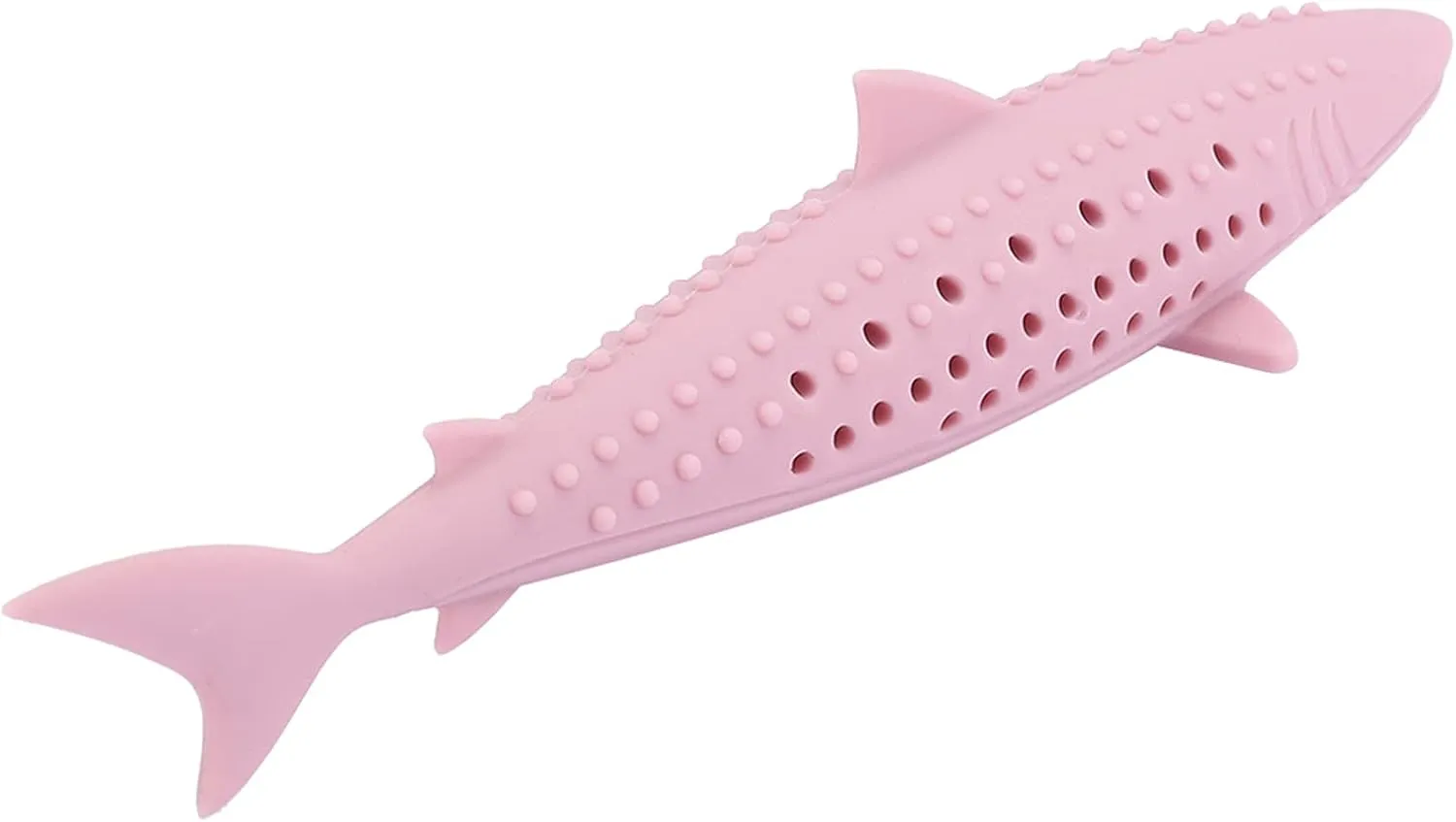 Cat Teeth Cleaning Toy, Kitten Chew Toys Teething Cat Toothbrush Cat Fish Shape Toothbrush with Catnip Silicone Molar Stick Catnip Toys Chew Bite Teeth Cleaning Toy for Cats