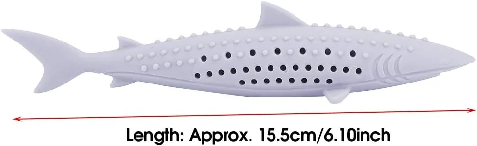 Cat Teeth Cleaning Toy, Kitten Chew Toys Teething Cat Toothbrush Cat Fish Shape Toothbrush with Catnip Silicone Molar Stick Catnip Toys Chew Bite Teeth Cleaning Toy for Cats