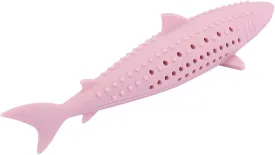 Cat Teeth Cleaning Toy, Kitten Chew Toys Teething Cat Toothbrush Cat Fish Shape Toothbrush with Catnip Silicone Molar Stick Catnip Toys Chew Bite Teeth Cleaning Toy for Cats