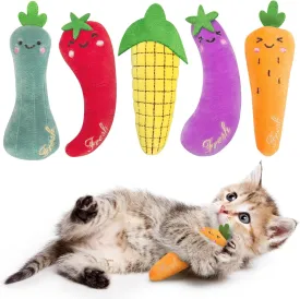 Catnip Cat Toys, Value Pack Cat Nip Toys for Indoor Cats Kitten Chew and Exercise, Interactive Kitty Kicker Toy for All Breeds, Set of 5