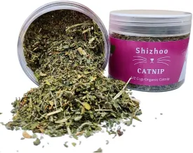 Catnip for Cats with Leaves and Flowers 100% Natural and Organic Catnip Premium Cat Nip for Cats & Kittens Used as a Snack or Refillable Catnip Treats for Cats (1/2 Cup, 4 Ounces)