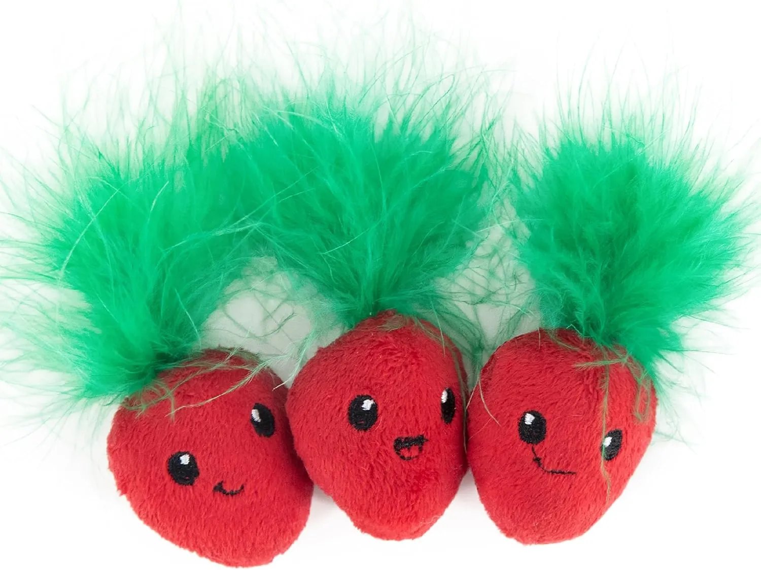 Catstages Straw-Babies Cat Dental Catnip Mesh Toy, Pink - 3 Pack