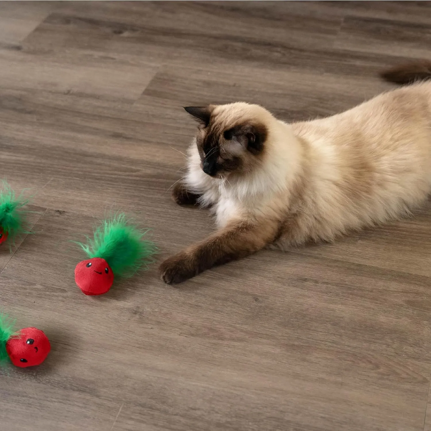 Catstages Straw-Babies Cat Dental Catnip Mesh Toy, Pink - 3 Pack