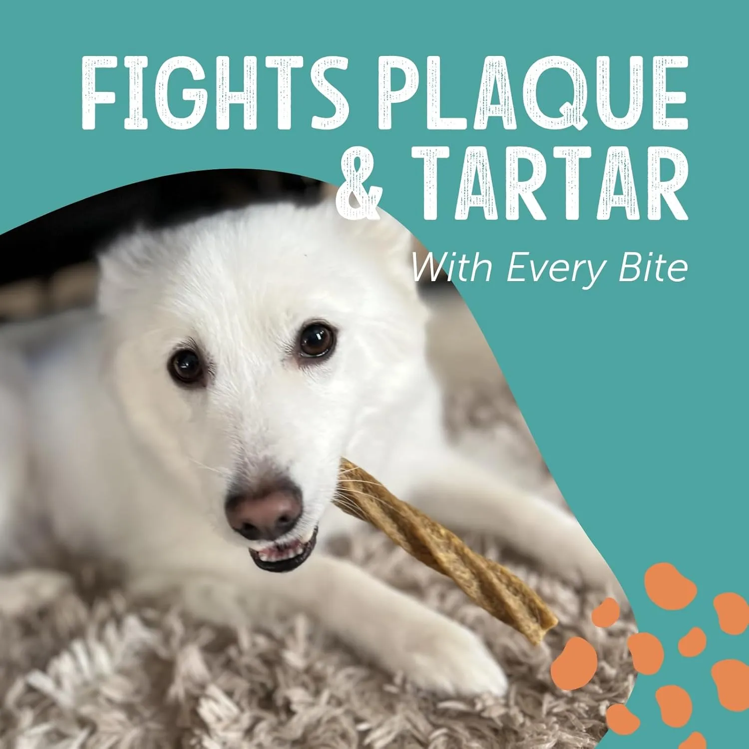Dental Chews Twisted Sticks | for Medium Dogs | Natural Scrubbing Action to Fight Plaque and Tartar While Refreshing Your Dog's Breath (5 Sticks, Chicken)