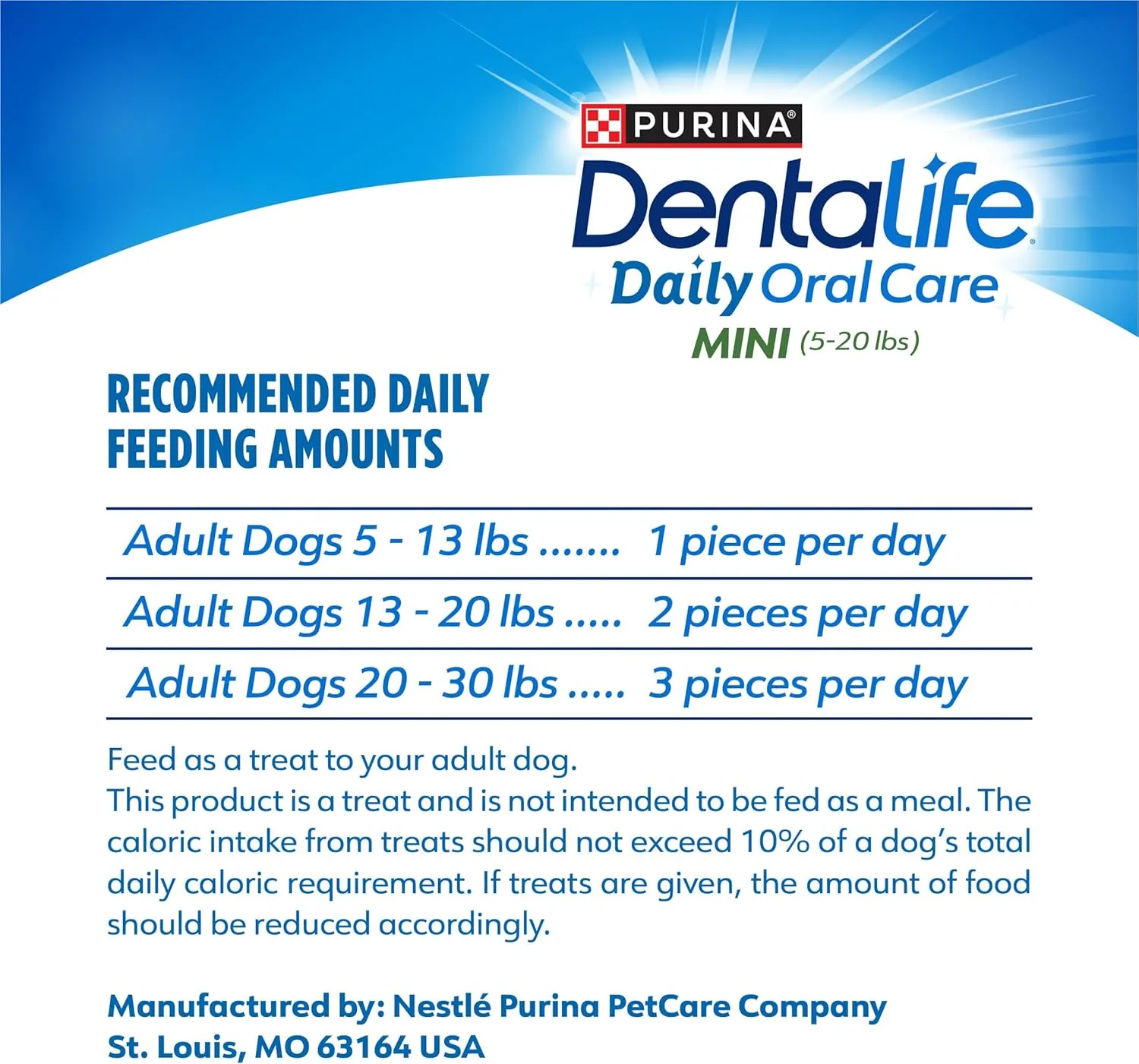 DentaLife Daily Oral Care Dog Treats for Small Dogs 5-20 lbs., Chewy Dental Treat to Freshen Breath and Fight Tartar, Chicken Flavor, 14.7 oz. each, 45 Chews each/90 Total Chews - 45 ct. Pouch