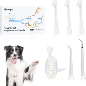 Dog Toothbrush Accessories Kit, Dog Plaque and Tartar Remover Set with Scraper,Toothbrush Head, Water Flosser Nozzles,Water Hose,Dog Plaque Removal Tools for Cleaner Teeth