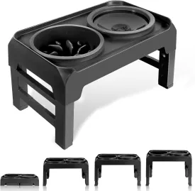 Elevated Dog Bowls, Slow Feeder & No Spill Water Bowl Stand, Raised Food Bowls with 4 Adjustable Heights for Small Medium Large Dogs