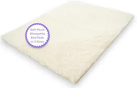 Essential Medical Supply Sheepette Synthetic Lambskin Bed and Furniture Pad - 30" x 60" - Fleece Soft Sheepskin Style Comfort Pad for Home and Mobility Use