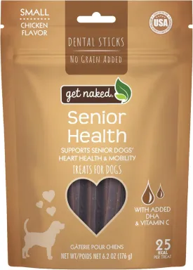 Get Naked Dental Sticks Grain-Free Chicken Flavor Dog Treats, Senior Health Small 6.2-oz Bag