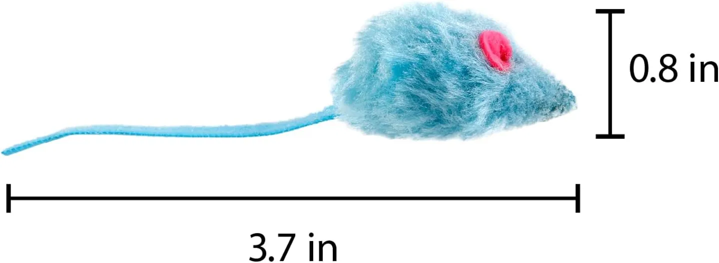 Hartz Cattraction Kitty Frenzy Cat Toy with 12 Silver Vine & Catnip Mice, Multi, All Breed Sizes