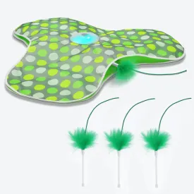 Hide and Seek Cat Toys and Replacement Feather Wand (3 Pcs)