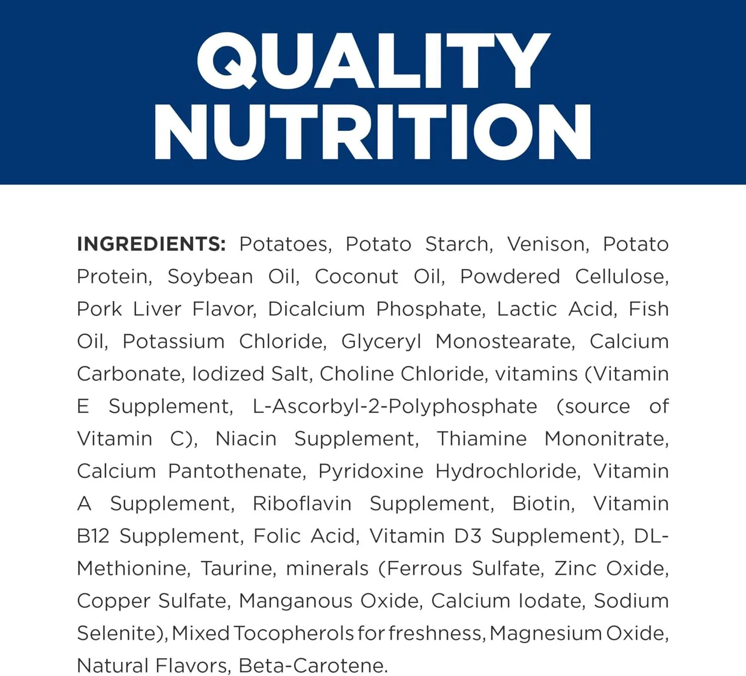 Hill's Prescription Diet d/d Food Sensitivities Potato & Venison Formula Dry Dog Food, Veterinary Diet, 8 lb. Bag