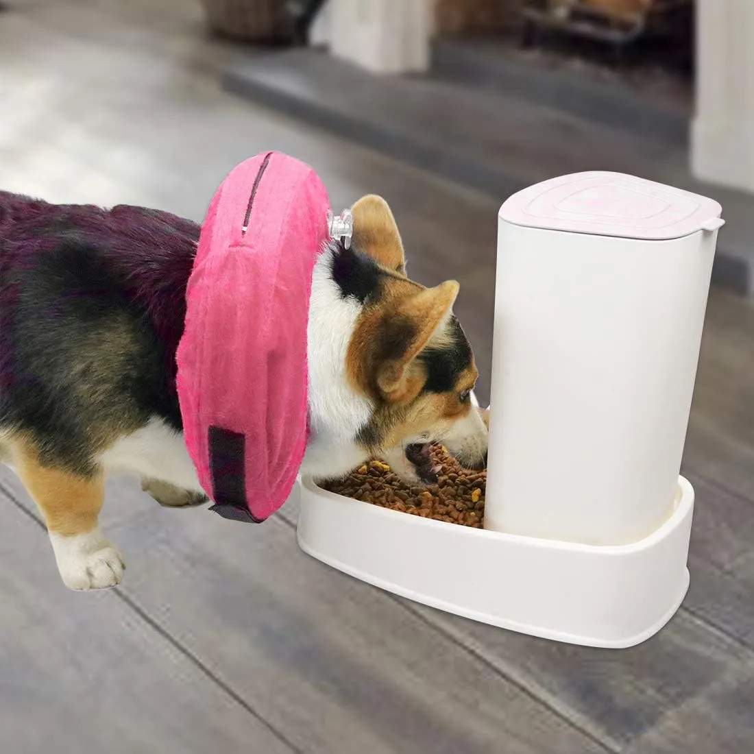 Inflatable Dog Cone,Adjustable Recovery Collar for Dogs After Surgery,Prevent from Biting & Scratching,Not Block VisionPink S