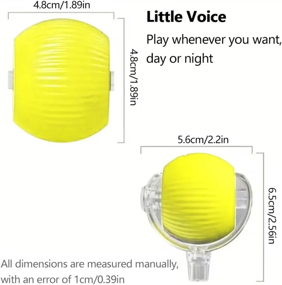 Interactive Cat Toys Ball for Indoor Cats, Interactive Cat Toys for Bored Indoor Cats Stimulating Puzzle Games, Whack a Mole & Brain Teaser to Keep Active (Yellow)