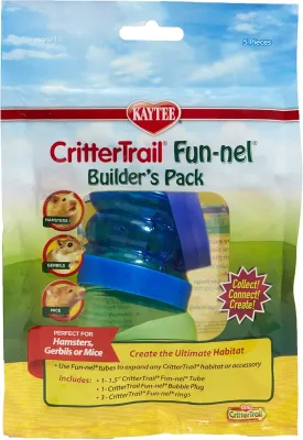 Kaytee CritterTrail Fun-nel Builders Pack Small Animal Habitat Tubes