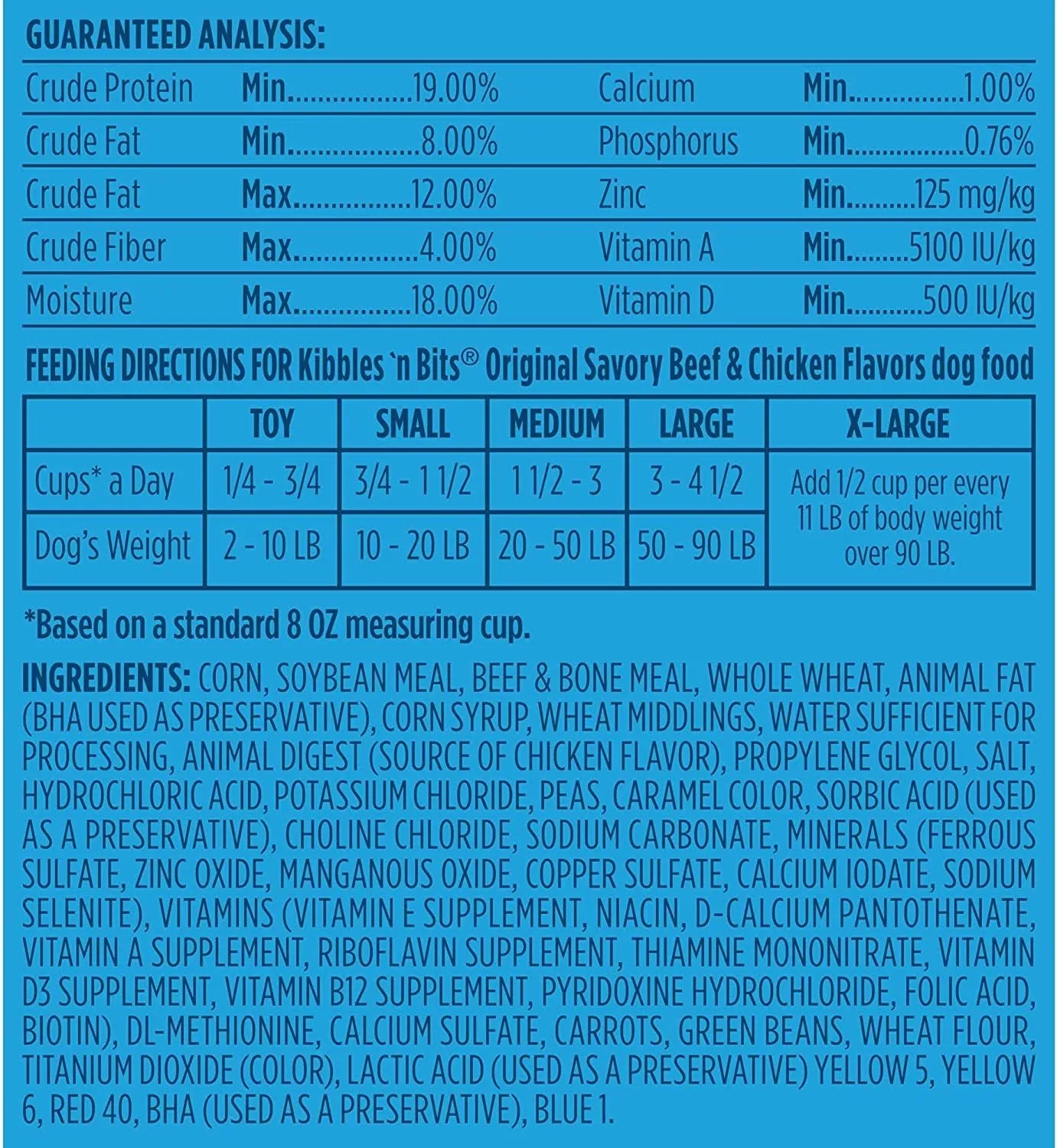 Kibbles 'N Bits Original Savory Beef & Chicken Flavors Dry Dog Food, 3.5 Pounds