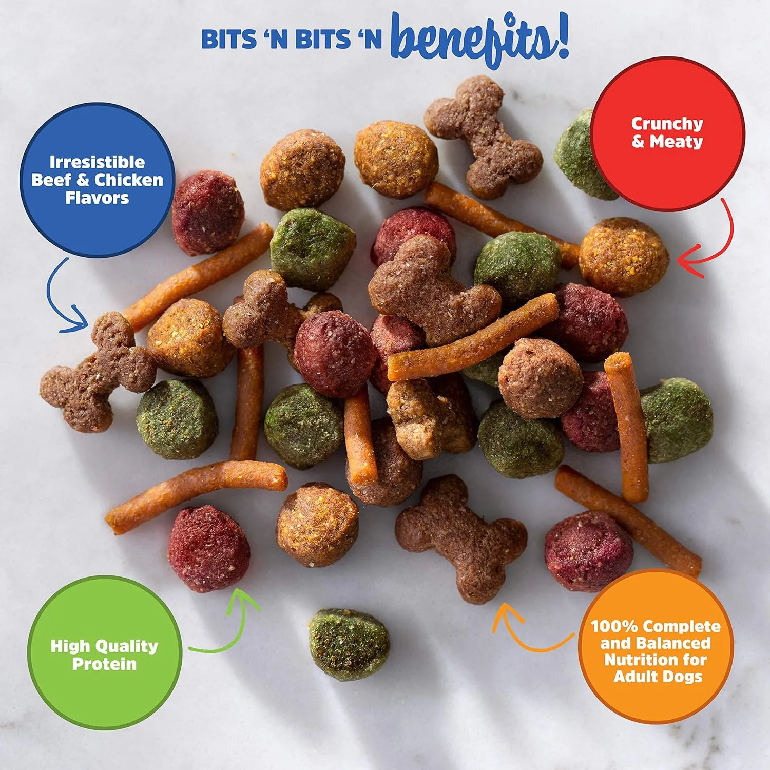 Kibbles 'N Bits Original Savory Beef & Chicken Flavors Dry Dog Food, 3.5 Pounds
