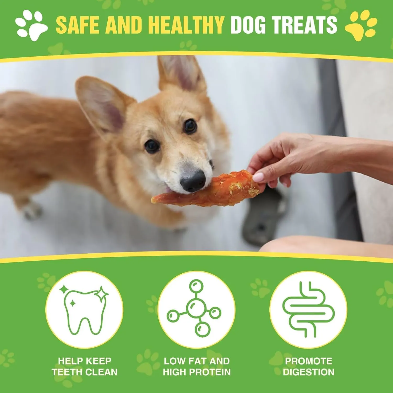 Likable Dog Treats for Small Dogs, Chicken and Duck Wrapped Rawhide Sticks for Puppy, Long Lasting Grain-Free Low Fat High Protein Dog Chews with Real Meat for Training Rewards, 7 Oz