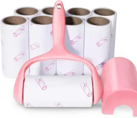 Lint Roller, 9 Refills 540 Sheets,Super Sticky Pet Hair Remover Kit, YQMAJIM Adhesive Lint Brush for Clothes,Carpet,Car Seats,Dust,Dogs,Cats