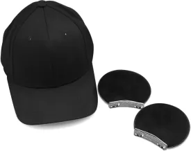 Magnetic Mouse Ears for Hats, Removable Magic Ears for Caps, Black Plush Accessories, Lightweight Fit for Men Women Boys and Girls