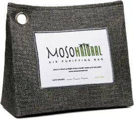 Moso Natural Air Purifying Bag 600g | Premium Bamboo Charcoal Odor Absorber | Room Deodorizer for Large Spaces, Bedroom, Kitchen, Basement | Pet Odor Eliminator for Home | Charcoal Bags (21 oz)