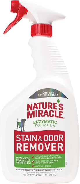 Natures Miracle Stain and Odor Remover Dog, Odor Control Formula, 32 oz
