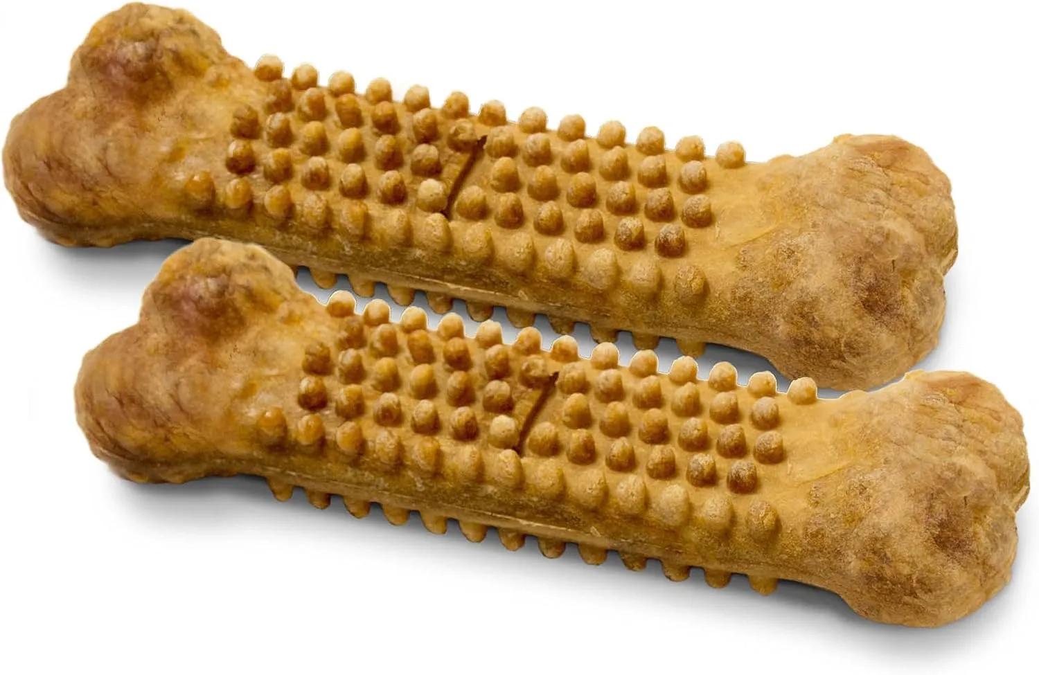 Nylabone Nubz Natural Edible Dog Chew Treats for Small Dogs, Long Lasting Dog Bones Made in USA, Chicken Flavor Dental Chews, for Dogs Up to 25 lbs. (8 Count)