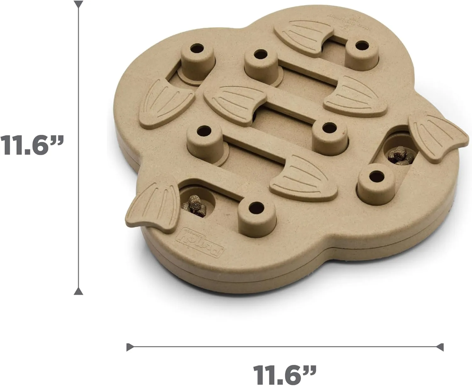 Outward Hound by Nina Ottosson Dog Hide N' Slide Treat Puzzle Enrichment Toy, Level 2 Intermediate, Tan, Composite