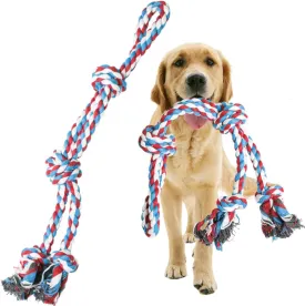 Pacific Pups Products Large Dog Rope Toy for Aggressive Chewers - 23.5" Giant Dog Tug of War Toy for Large Breeds - Durable Big Pull Rope for Teething Puppies and Heavy Duty Chewers