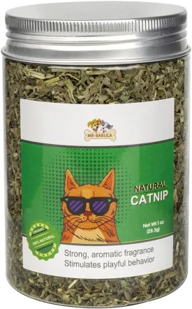 Premium Natural Cat nip, Selected Fresh Catnip Leaves & Bud (1OZ)