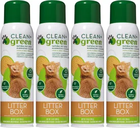 Professional Strength Dog and Cat Litter Box Natural Odor Eliminator, Deodorizer, and Cleaner, Deodorizer Odor Eliminator, Spot Cleaning Solution, 14-Ounce, Made in The USA Pack of 4