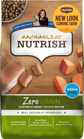 Rachael Ray Nutrish Zero Grain Dry Dog Food, Chicken & Sweet Potato Recipe, 13 Pounds