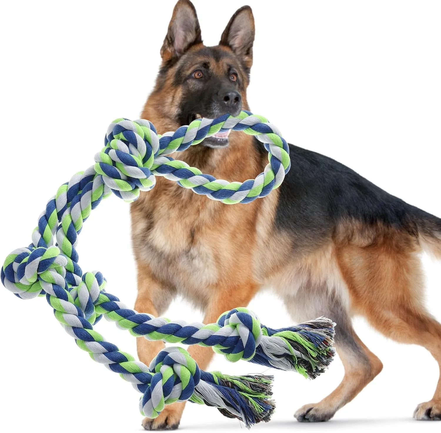 Rope Toy for DogsLarge Dog Rope Toys for Aggressive Chewers, Heavy Duty Dog Toys for Large Medium Breed, Indestructible Tough Rope Chew Toys Tug of War Dog Toy Cotton Rope for Teeth Cleaning