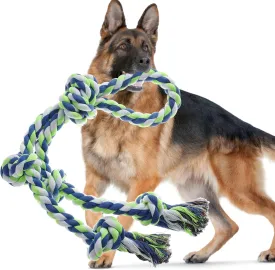Rope Toy for DogsLarge Dog Rope Toys for Aggressive Chewers, Heavy Duty Dog Toys for Large Medium Breed, Indestructible Tough Rope Chew Toys Tug of War Dog Toy Cotton Rope for Teeth Cleaning