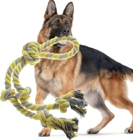 Rope Toy for DogsLarge Dog Rope Toys for Aggressive Chewers, Heavy Duty Dog Toys for Large Medium Breed, Indestructible Tough Rope Chew Toys Tug of War Dog Toy Cotton Rope for Teeth Cleaning