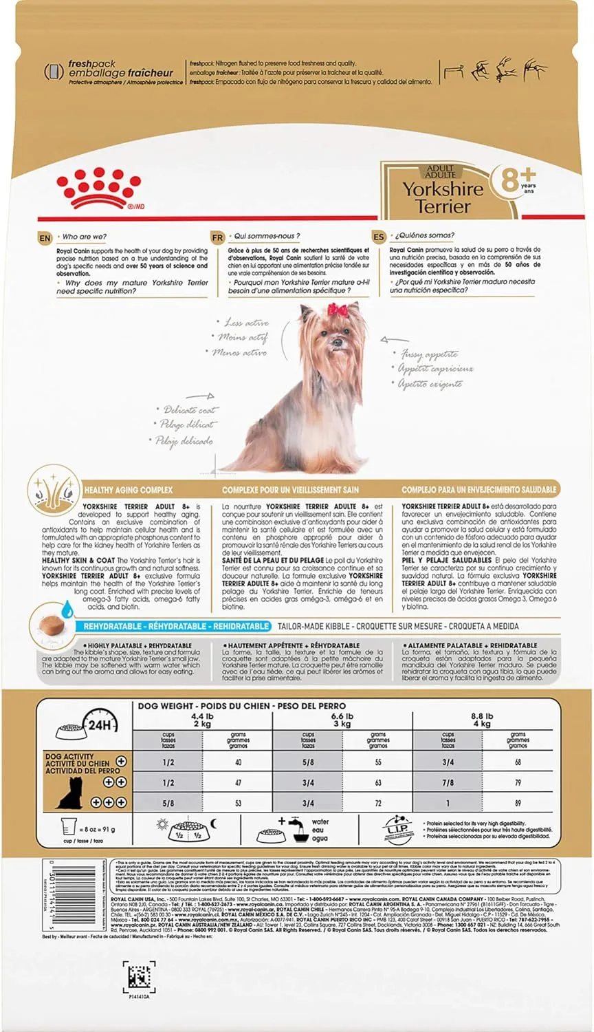 Royal Canin Yorkshire Terrier Adult 8  Dry Dog Food for Aging Dogs