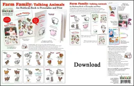 ScrapSMART - Farm Family Childrens Book - Software Collection - Microsoft Word, Jpeg, PDF files for Mac [Download]