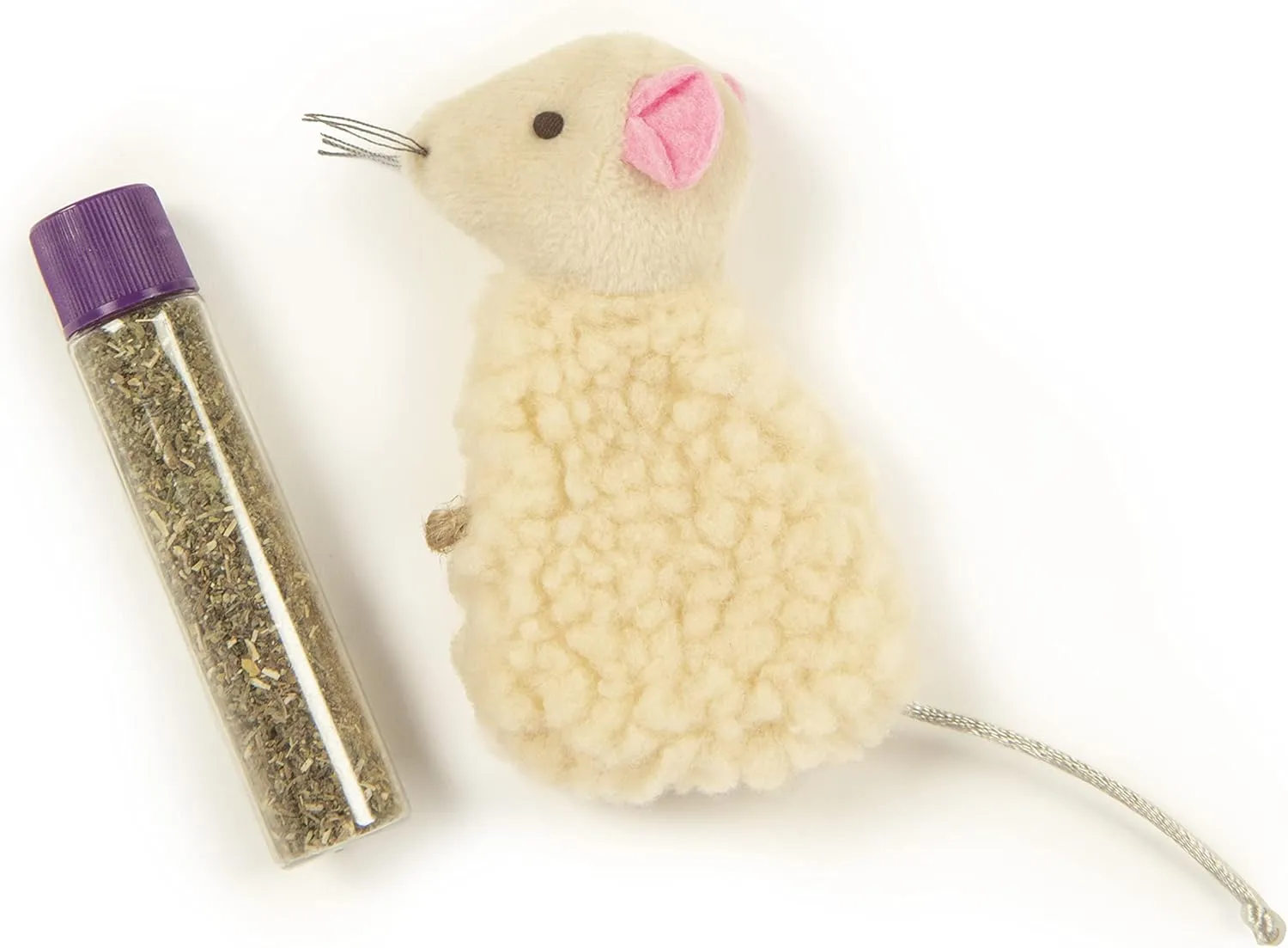 SmartyKat Madcap Mania Refillable Plush Catnip Cat Toy, Includes Catnip Tube - Randomly Selected Color, One Size