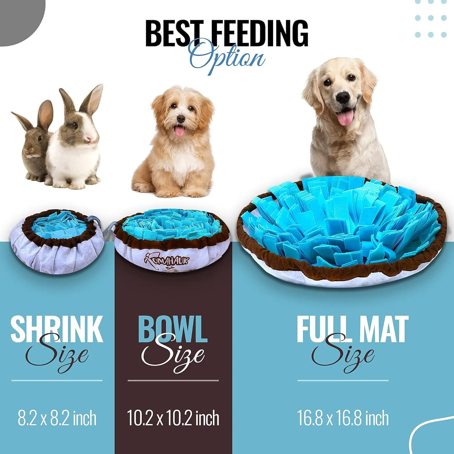 Snuffle Mat for Dogs Small and Large Breed  Interactive Feed Game/Cat Dog Puzzle Toy That Helps with Stress Relief, Foraging Skills, Brain Stimulation and Boredom Dog Enrichment Toys