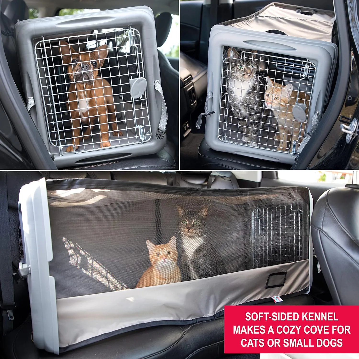 SPORT PET Large Pop Open Kennel, Portable Cat Cage Kennel, Waterproof Pet bed, Travel Litter Collection