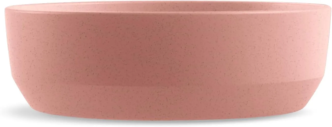 TarHong Pet Bowl/Feeder Made of Wheat Straw Polypro, Large, 5.3 Cup, Bevel Coral